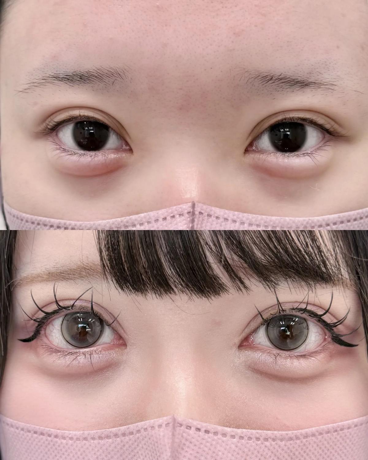 アイドルっぽい目元にする